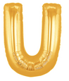 [LG021] 14"金色字母球：U